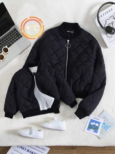 SHEIN 2 pièces Veste en polaire pour assortir la mère et la fille, tenue famille, vendues séparément