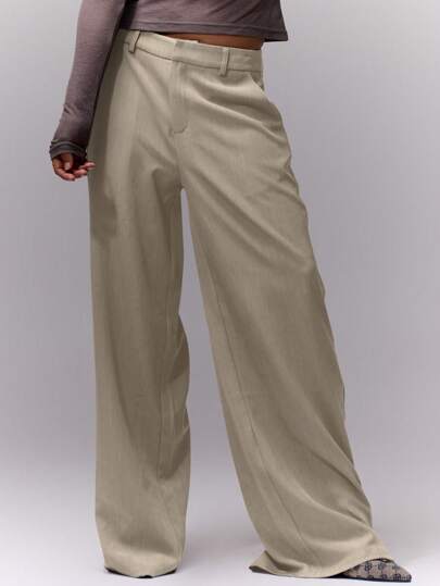 MUSERA Pantalones holgados y elegantes de estilo boho para la oficina