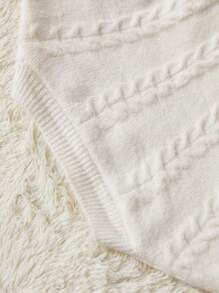 Aveloria Flower Decor Round Neck 3D Floral Design Pullover Sweater For Women, Autumn Knit Pullover Fall Winter Outfit