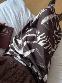 DAZY 1pc Women Casual Allover Print Mid-Length Skirt, Suitable For Autumn