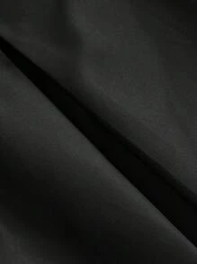 SHEIN MOD Plus Size Gray Patchwork Double-Layer Pleated Mini Skirt