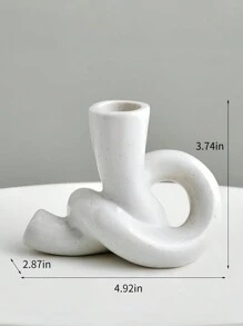Creative Retro Candlestick Ornaments Home High-End Romantic Light Luxury Decorations Dining Table Study Bedroom Abstract Candlestick Home Decorations Halloween,Spooky,Autumn,Festival,Holiday Christmas,Winter,Holiday,Festival Christmas For Holiday Gift Giving - White - View 7