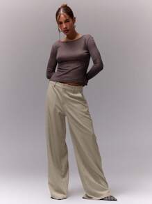 MUSERA MUSERA Pantaloni lejeri croiți, stil boho, de primăvară, stil de vacanță, stil de lucru, stil de birou