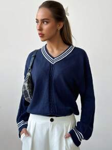 Aloruh Women 2 In 1 Collared Sweater, Warm For Commuting In Autumn/Winter - Grey - View 6