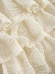 Sweetina Y2k Summer Hawaiian White Clothes Solid Color Bowknot Cake Mini Skirt