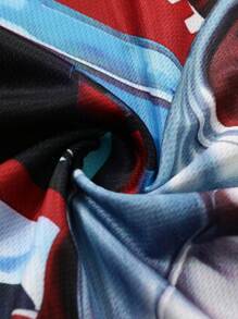 PAVTROS 男士圆领短袖图案印花休闲 T 恤、街头服饰、男友礼物 - 彩色 - 查看 5