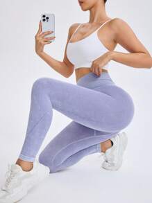 SHEIN Sovereign Charm Women's High Waist Seamless Shaping Leggings Yoga Pants