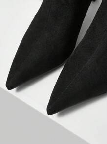 MOTF PREMIUM 2024 NEW SUEDE STILETTO KNEE-HIGH BOOTS FOR WOMEN, NEW YEAR HOLIDAY