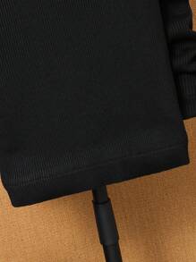 Sweter termiczny z wysokim kołnierzem dla chłopców, uniwersalny na wiosnę i jesień