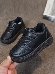 1 Pair Kids Comfortable Casual Sneakers - Black - View 3