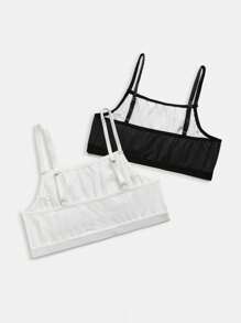 HARRY POTTER X SHEIN Conjunto de sutiã camisola com estampa de animal e letras para meninas pré-adolescentes 2 peças/conjunto