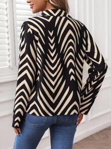 SHEIN LUNE Women Casual Autumn/Winter Clothing, Basic Zip-Up Top & Blouse For Everyday Wear