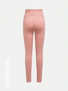 SHEIN Set de 3 leggings de estilo urbano y casual para niñas preadolescentes, con tela súper cómoda y transpirable, de alta elasticidad, adecuado para actividades al aire libre y uso casual de ciudad para el día a día