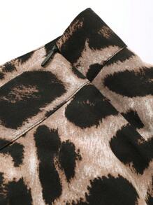 DAZY 女士豹纹宽松休闲时尚长裙猎豹印花 - 棕色 - 查看 6