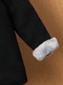 Sweter termiczny z wysokim kołnierzem dla chłopców, uniwersalny na wiosnę i jesień