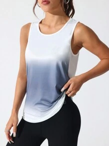 Easithlete Top de entrenamiento deportivo de manga raglán corto de color sólido - Multicolor - Ver 2