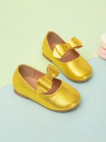 新款婴儿时尚平底舞蹈表演鞋，适合春秋季节 - 黃色 - 查看 2