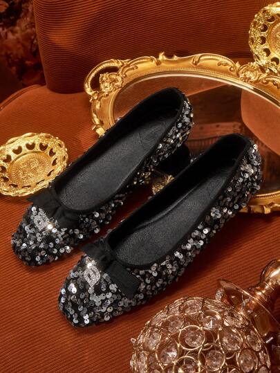 CUCCOO TILAWA 女士亮片装饰时尚平底游泳凉鞋