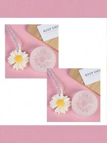 Daisy & Sunflower Silicone Mold Set - Professional Tools For Ting, S & Making Reusable Flower Embossing Mat For Buttercream, Gum Paste, Clay Crafts Non-Stick Easy Release Design - Essential For Wedding Cakes, Spring Desserts & DIY Flowers - Light Grey - View 6