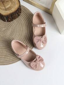 全新秋季儿童女童时尚平底舞厅可爱玛丽珍鞋学生户外舒适校鞋 - 粉色 - 查看 2