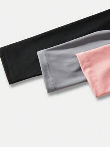 SHEIN Set de 3 leggings de estilo urbano y casual para niñas preadolescentes, con tela súper cómoda y transpirable, de alta elasticidad, adecuado para actividades al aire libre y uso casual de ciudad para el día a día
