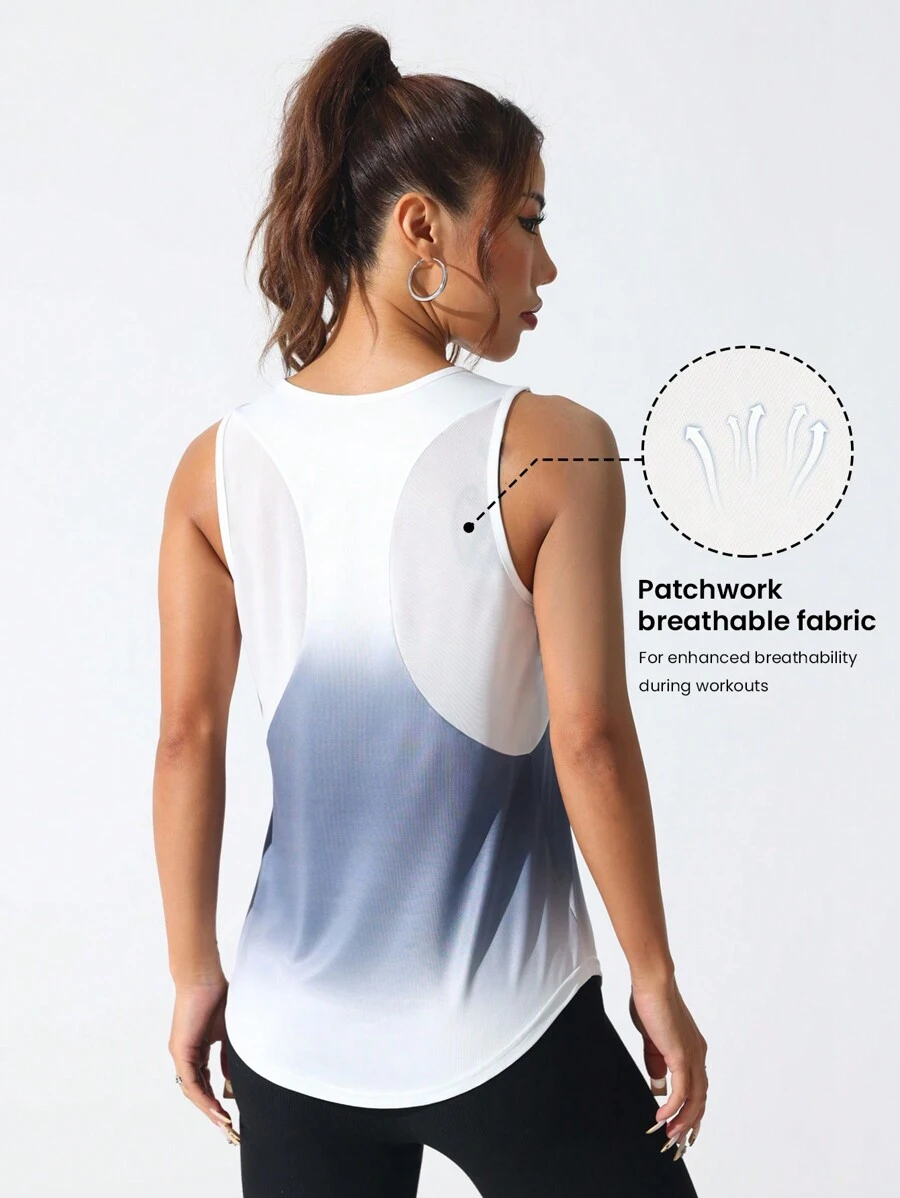 Easithlete Top de entrenamiento deportivo de manga raglán corto de color sólido - Multicolor - Ver 1