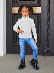 3 件套：编织格子领夹克 + 针织纯色立领上衣 + 修身裤，适合年轻女孩 - 綠色 - 查看 4