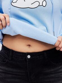 Coolman Artist Plus Size Casual Loose Fit Warm Thick Thermal Lined Hooded Sweatshirt, For Holiday, Spring, Festival, For Workout, Western Wear