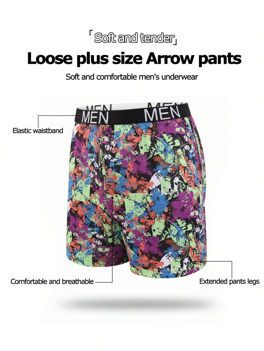 Men's Letter Ribbon Casual Harem Pants - Multicolor - View 1