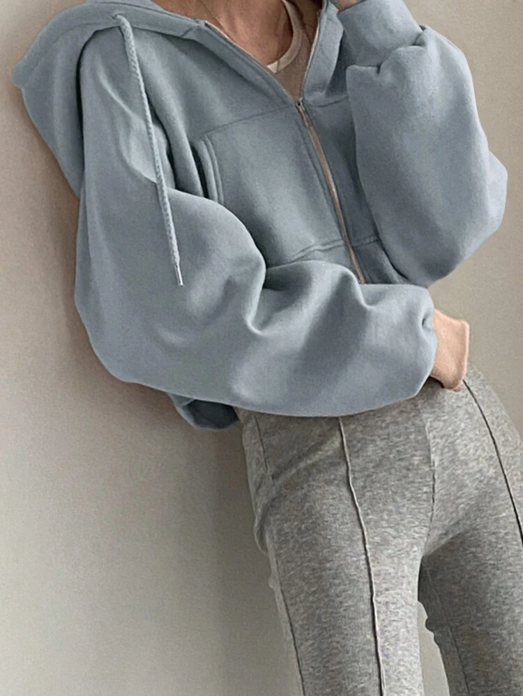 Women's Casual Zip-Up Drawstring Hoodie Sweatshirt For Autumn,Fall Women Clothes Jacket