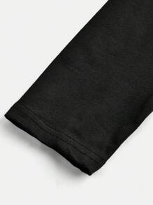 3件套少女黑色打底裤套装（春季、秋季），贴身剪裁，可单穿或搭配裙子，百搭 - 黑色 - 查看 7