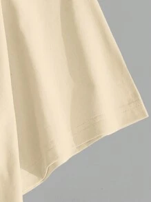 Manfinity Hypemode Camiseta casual de cuello redondo y manga corta con estampado de letras para hombre