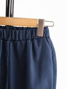 2pcs/Set Tween Boy Casual Denim Effect Jacket And Pants Outfit, Spring Autumn Winter - Light Wash - View 3