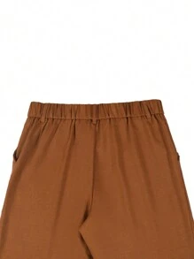 Manfinity Mode Men's Front Button Pocket Casual Business Suit Pants - Coral Orange - View 6