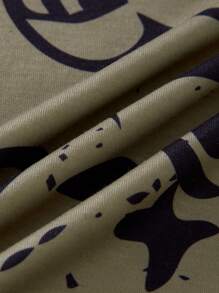 SHEIN Tween Boy 3pcs/Set Multi-Color Casual Cartoon Pattern Print Long Sleeve Cute Fun Bear Graphic T-Shirts - Multicolor - View 3