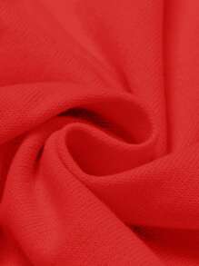 Tween Girls Christmas Santa Claus & Pink Bow Pattern Intarsia Knit Sweater, Casual Style With Warm And Comfortable Print For Tween Girls