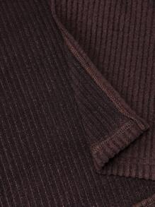 SHEIN Teen Girls Elegant Vintage Ribbed Solid Color Coat, Fitted Fluffy Collar, Suitable For Daily Wear, Jacket, Fall Season