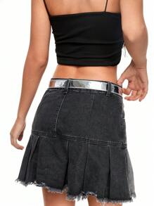 ROMWE Grunge Punk 1pc Women's Street, Y2K Metal/Metallic Feel Waist Belt, Suitable For Party, Night Club, Concert/Festival, Casual