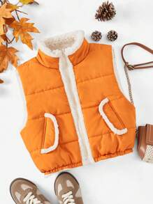 Forever 21 Quần áo Halloween Vest Quần áo mùa thu và mùa đông Áo bí ngô - trái cam - Xem 4