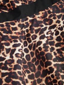 Maweii Plus Size Autumn Casual Leopard Print Patchwork Double-Breasted Jacket Fall Cloth For Women - Multicolor - View 7