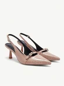 CUCCOO BIZCHIC Women Fashion Versatile Pointed Toe High Heel Pumps For Christmas And New Year Holiday Vibe Fall And Winter