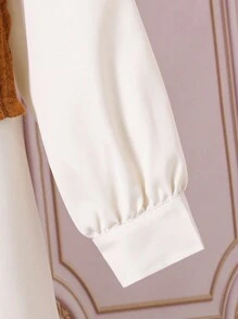 女童 3 件套：长袖荷叶边下摆公主裙、背心 - 彩色 - 查看 3
