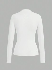 Ellevyn 3pcs/Set Women Versatile Long Sleeve Stand Collar Base Layer Top