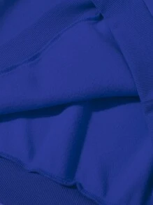 3pcs Baby Boys Casual Solid Color Crew Neck Fleece Sweatshirts