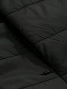 DAZY Quilted Thick Warm Fitted Jacket Padded Coat For Women, Winter,Winter Women Clothes,Padded Coat Women - Black - View 11