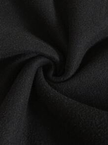 Manfinity EMRG Men Solid Color Patchwork Front Zipper Letter Print Simple Casual Pullover Sweatshirt - Multicolor - View 4