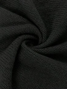SHEIN LUNE Robe-pull casual à col roulé, manches longues, poches, couleur unie, grande taille, automne/hiver