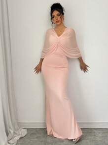 Selianne 多穿法露肩紧身连衣裙，优雅浪漫的超长女装