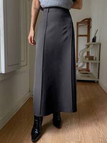 DAZY Long Straight Pencil Design Casual Skirt For Women