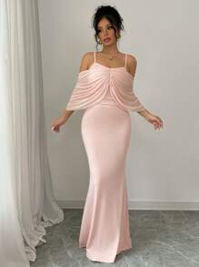 Selianne 多穿法露肩紧身连衣裙，优雅浪漫的超长女装